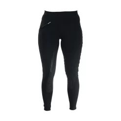 Hy Equestrian Hickstead Silicon Leggings (Black)