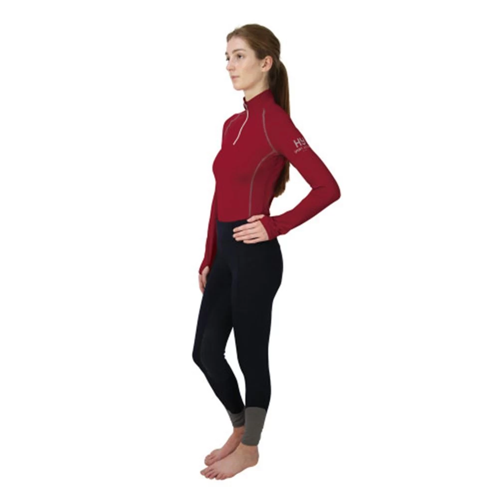 Hy Sport Active Ladies Base Layer (Vivid Merlot)