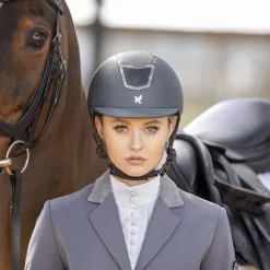 Shires Karben Sienna Riding Hat (Grey) -Sports - Equestrian Riding 0a122 6513 grey 8232 grey 5 pad 1000x1000