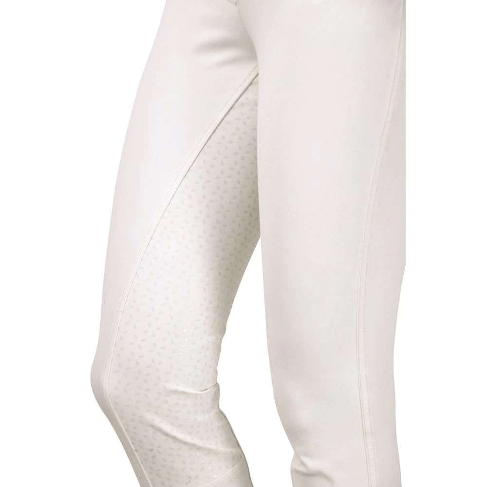 Hy Equestrian Roka Rose Breeches (White With Navy/Rose Gold Diamantes) 4 Hy Equestrian Roka Rose Breeches (White With Navy/Rose Gold Diamantes) - Image 4