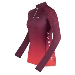 Shires Aubrion Hyde Park Ladies Cross Country Shirt (Red Leaf)