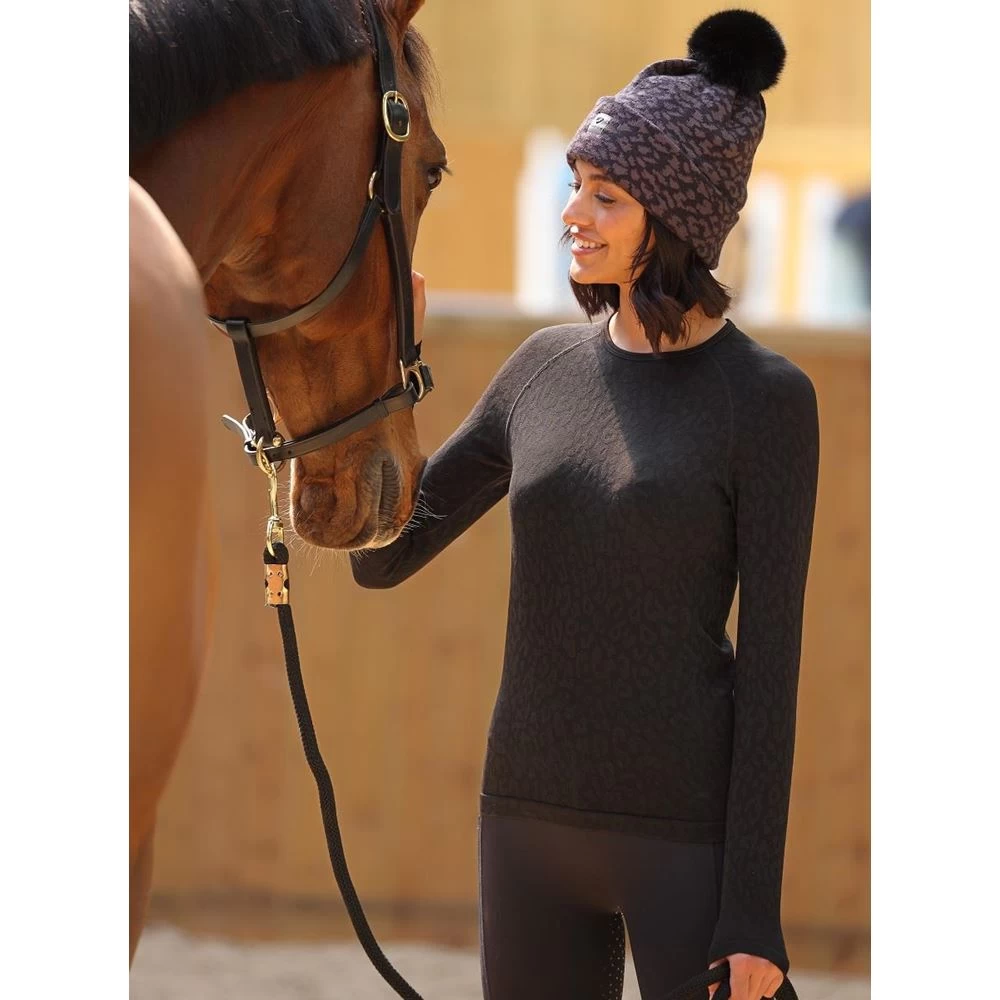 Shires Aubrion Balance Seamless Top (Black) 2 Shires Aubrion Balance Seamless Top (Black) - Image 2