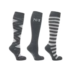 Mark Todd Socks (3 Pack) -Sports - Equestrian Riding 15c28 692237 marktodd3packsocks greysilver pad 1000x1000