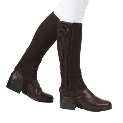 Dublin Easy-Care Adults Half Chaps (Brown)