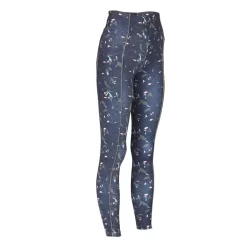 Shires Aubrion Sculpt Linear Riding Tights (Peony Print)