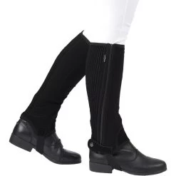 Dublin Easy-Care Adults Half Chaps (Black)