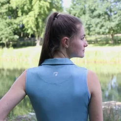 Hy Equestrian Synergy Polo (Aqua) -Sports - Equestrian Riding 2444e 30579 hy equestrian synergy polo aqua 05 pad 1000x1000