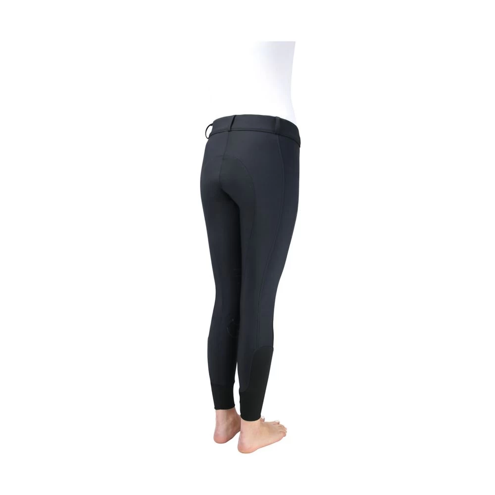 Hy Equestrian Glacial Softshell Riding Tights (Black) - Image 2