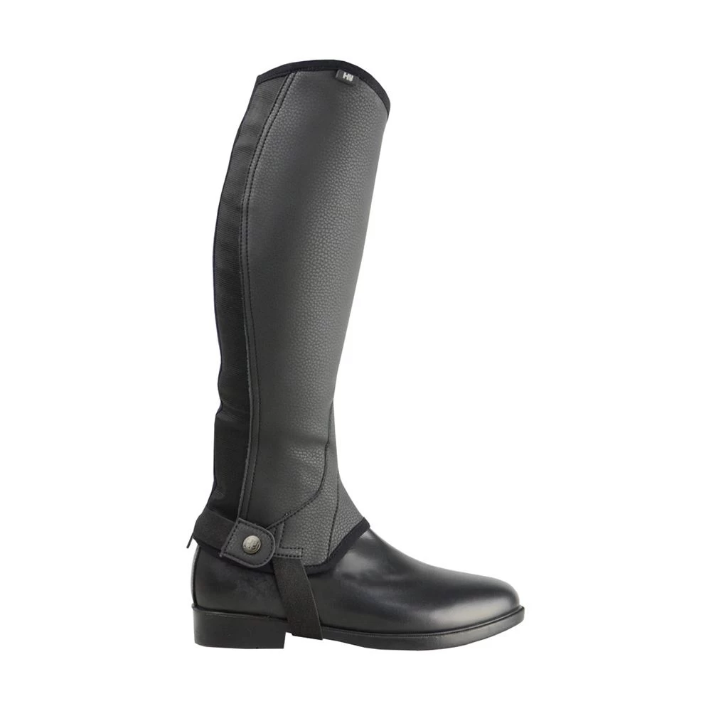 Hy Equestrian Synthetic Combi Leather Chaps - Image 4