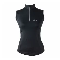 Gallop Sleeveless Zipped Neck Base-Layer (Black) -Sports - Equestrian Riding 44730 b366 4 pad 1000x1000