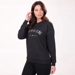 Shires Aubrion Serene Sweatshirt (Black) -Sports - Equestrian Riding 4a26a 8952 black 11 pad 1000x1000