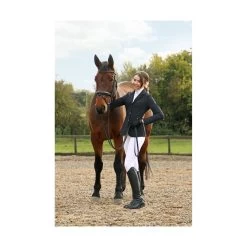 Hy Equestrian Silvia Ladies Show Jacket (Black) -Sports - Equestrian Riding 5a4da pr 30719 hy equestrian silvia show jacket 05 pad 1000x1000