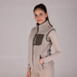 Shires Aubrion Clement Fleece Gilet (Taupe) -Sports - Equestrian Riding 5bb92 8988 taupe 11.jpg pad 1000x1000