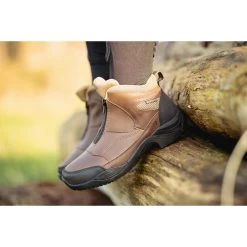 Hy Equestrian Cromford Short Zip Boots (Brown)