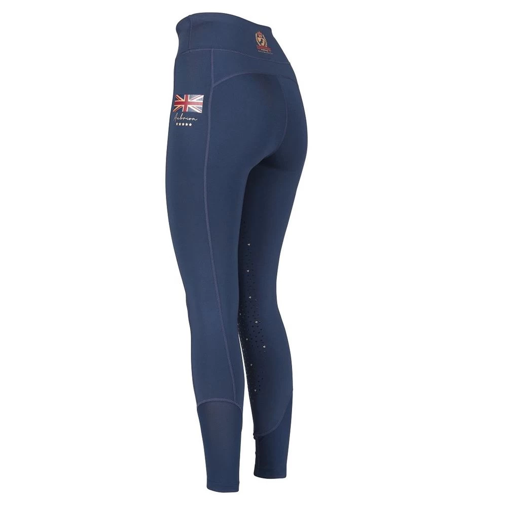 Shires Aubrion Team Sculpt Riding Tights (Navy Blue) 3 Shires Aubrion Team Sculpt Riding Tights (Navy Blue) - Image 3