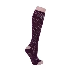 Hy Equestrian Dressage Socks - Pack Of 3 (Powder Pink/Purple/Turquoise) -Sports - Equestrian Riding 6a9e5 pr 30674 hy equestrian dressage socks 03 pad 1000x1000