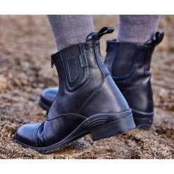 Dublin Evolution Waterproof Zip Front Paddock Boots (Black) -Sports - Equestrian Riding 6d273 1001731007 db evolution zip front waterproof paddock boots detail2 image null hero pad 1000x1000