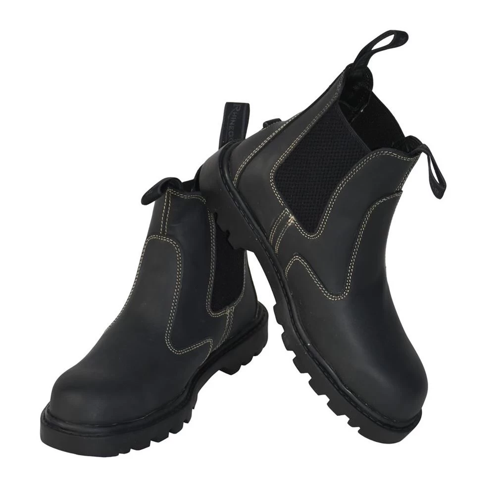 Rhinegold Nero Steel Toe Cap Boots (Black) 1 Rhinegold Nero Steel Toe Cap Boots (Black)