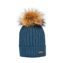 Coldstream Lamberton Bobble Hat (Cool Slate Blue)