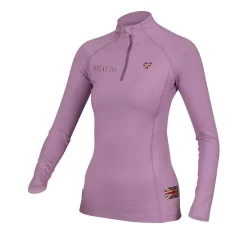 Shires Aubrion Team Long Sleeve Base Layer (Mauve)