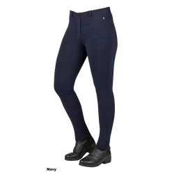 Dublin Supa-Fit Pull On Knee Patch Jodhpurs (Navy)