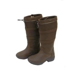 Rhinegold Elite Harlem Mens Waterproof Country Boots (Brown)