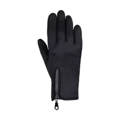 Hy Equestrian Stalactite Zip Riding And General Gloves (Black)