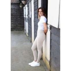 Hy Equestrian Melton Riding Tights (Beige)