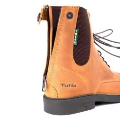 Tuffa Dartmoor Easy Rear Zip Paddock Boot -Sports - Equestrian Riding 94787 dartmoor easy tan rear 2 pad 1000x1000