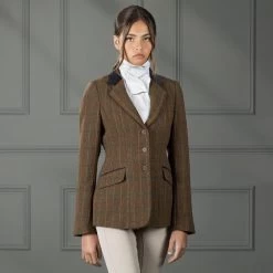 Shires Aubrion Saratoga Ladies Jacket (Rust Check)