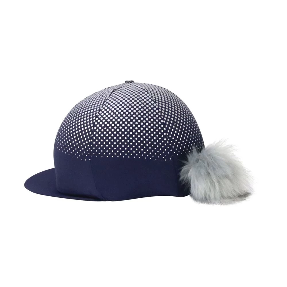 Hy Equestrian Glitter Explosion Hat Cover (Navy/Silver) - Image 2