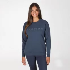 Shires Aubrion Serene Sweatshirt (Navy) -Sports - Equestrian Riding a9818 8952 navy 11 pad 1000x1000