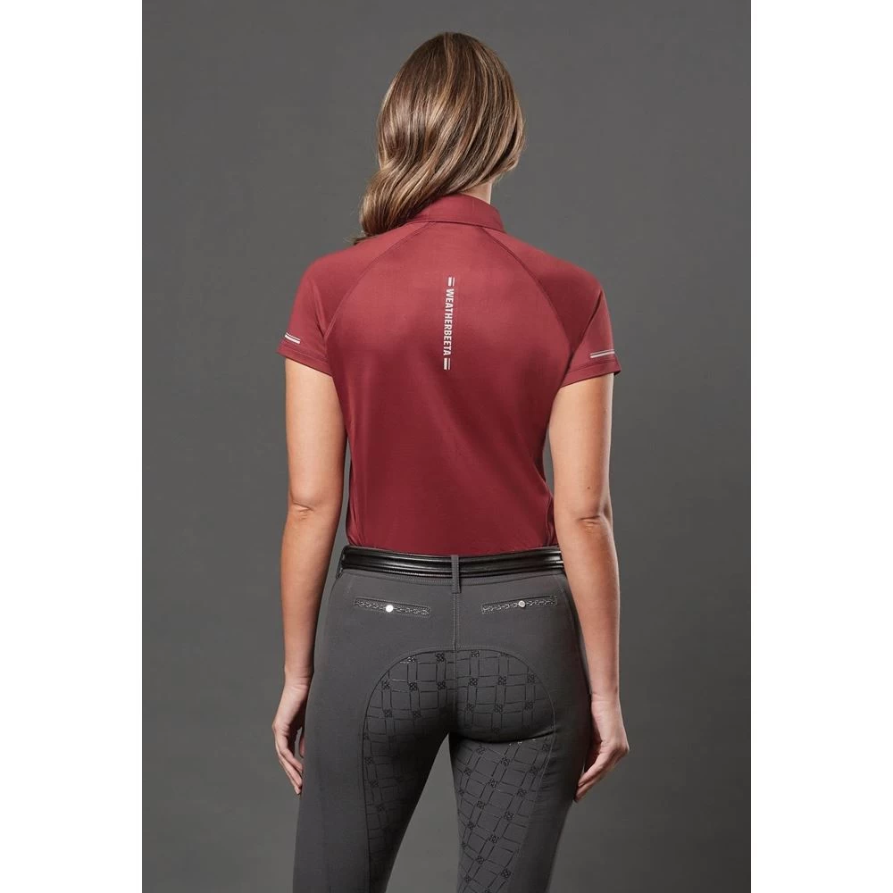 Weatherbeeta Victoria Premium Short Sleeve Top (Maroon) - Image 2