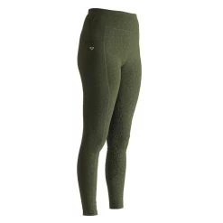 Shires Aubrion Non-Stop Riding Tights (Olive) -Sports - Equestrian Riding b042f 8957 green 1 pad 1000x1000