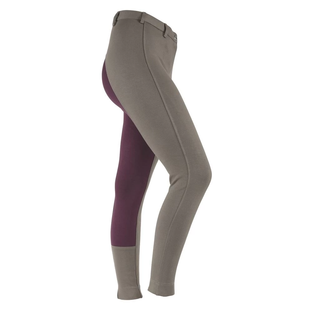 Shires Wessex Ladies Two Tone Jodhpurs (Dark Grey/Plum) 1 Shires Wessex Ladies Two Tone Jodhpurs (Dark Grey/Plum)