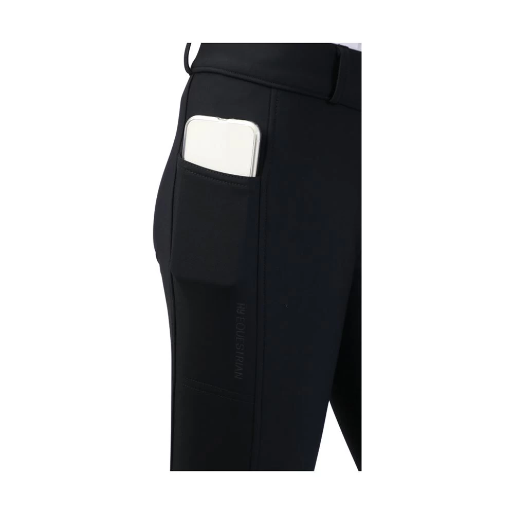 Hy Equestrian Glacial Softshell Riding Tights (Black) - Image 5
