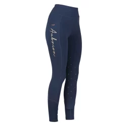 Shires Aubrion Team Sculpt Riding Tights (Navy Blue)