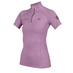 Shires Aubrion Team Short Sleeve Base Layer (Mauve)