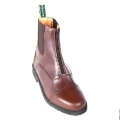 Tuffa Morgan Zip Front Riding Boots -Sports - Equestrian Riding c4a83 morgan brown dia pad 1000x1000