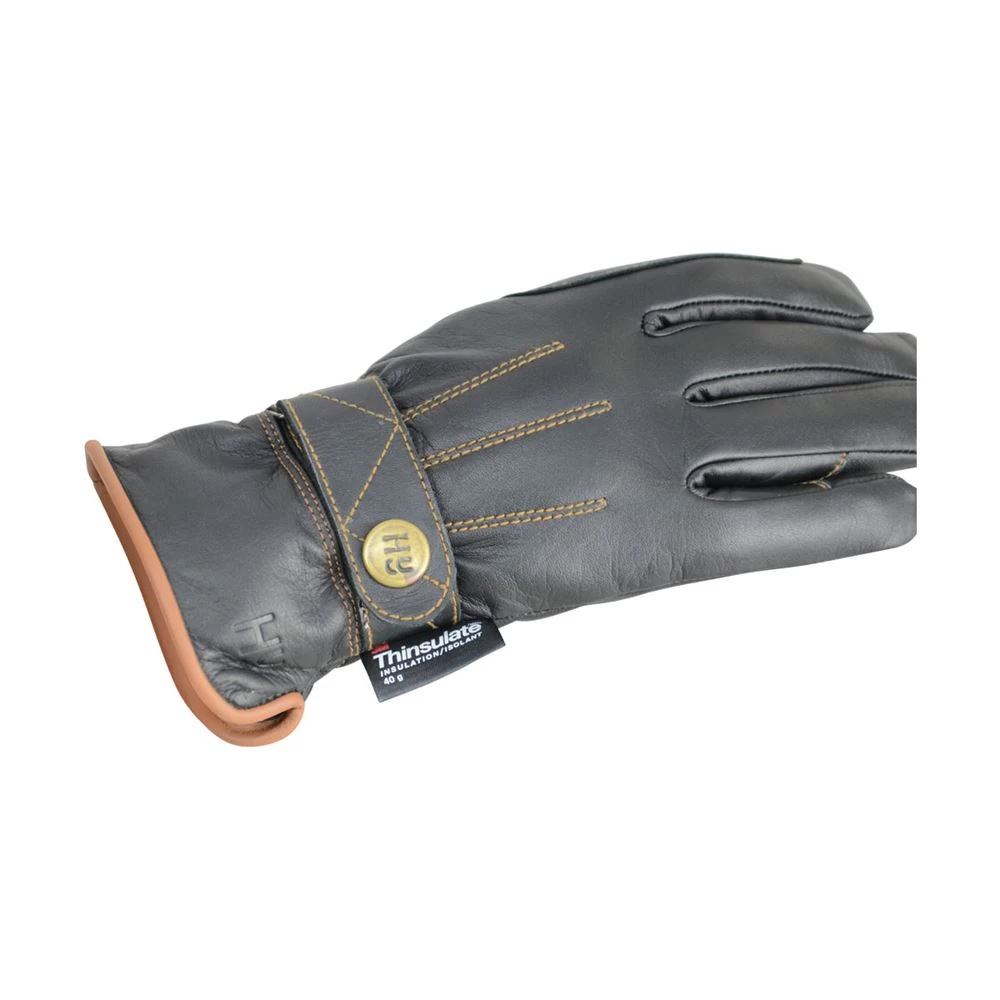 Hy Equestrian Thinsulate Leather Winter Riding Gloves - Image 5