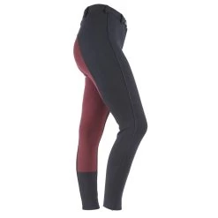 Shires Wessex Ladies Two Tone Jodhpurs (Navy/Maroon)