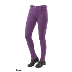 Dublin Supa-Fit Zip Up Knee Patch Jodhpurs (Berry) *Special Offer*