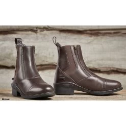 Dublin Evolution Double Zip Front Paddock Boots (Brown)