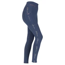 Shires Aubrion Team Rhythm Riding Tights (Navy Blue) -Sports - Equestrian Riding ded6b 8656 navy 1 pad 1000x1000