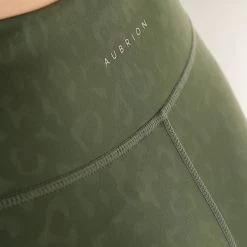 Shires Aubrion Non-Stop Riding Tights (Olive) -Sports - Equestrian Riding e0b92 8957 green 6.jpg pad 1000x1000