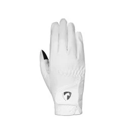 Hy Equestrian Sparkle Touch Riding Gloves (White)