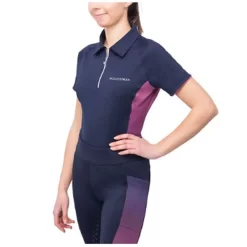Hy Equestrian Synergy Elevate Polo (Navy/Fig)