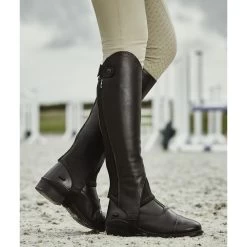 Dublin Adults Evolution Rear Zip Half Chaps *Special Offer* Brown XL