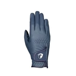 Hy Equestrian Sparkle Touch Riding Gloves (Navy)