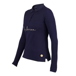 Shires Aubrion Team Long Sleeve Polo (Navy)